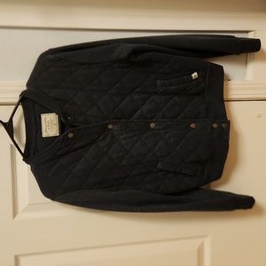 Abercrombie and Fitch bomber jacket, women size M, color navy